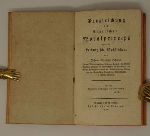 Los 2194 - Schwab, Johann Christoph - Vergleichung des Kantischen Moralprincips mit dem Leibnitzisch-Wolffischen - 0 - thumb