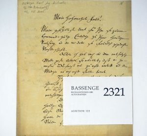 Lot 2321, Auction  123, Böttiger, Carl August, Brief 1834 an einen Freund