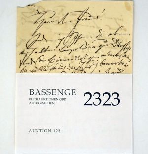 Los 2323 - Carus, Carl Gustav - Brief an einen Freund - 0 - thumb