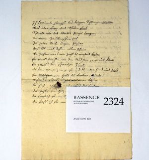 Los 2324 - Gotter, Friedrich Wilhelm - Manuskript mit 2 Gedichten - 0 - thumb
