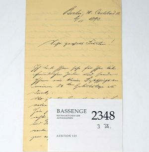 Lot 2348, Auction  123, Seidel, Heinrich, 2 Briefe