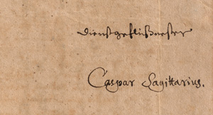Los 2369 - Sagittarius, Caspar - Brief 1675 an Johannes Lader - 0 - thumb