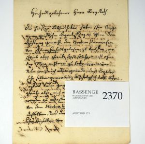 Los 2370 - Winterl, Jacob Joseph - Brief 1789 an Nicolaus von Jacquin - 0 - thumb