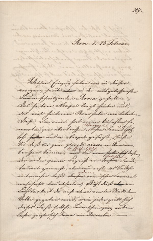 Carus, Albert Gustav, Signiertes Buch-Manuskript