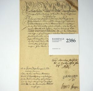 Lot 2386, Auction  123, Friedrich Wilhelm I., König in Preußen, Verfügung 1739
