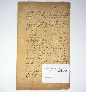 Lot 2435, Auction  123, Concialini, Giovanni Carlo, Signatur auf einem Notariatsinstrument