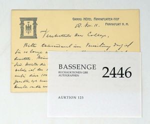 Los 2446 - Mengelberg, Willem - Briefkarte 1911 - 0 - thumb