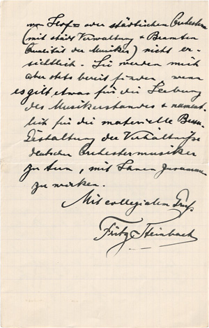 Los 2459 - Steinbach, Fritz - Brief 1910 - 0 - thumb