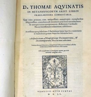 Lot 2481, Auction  123, Thomas von Aquin, In metaphysicorum Arist. libros praeclarissima commentaria