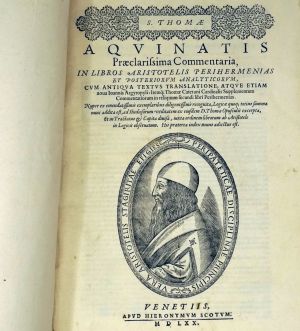 Lot 2484, Auction  123, Thomas von Aquin und Aristoteles, Praeclarissima commentaria, in libros Aristotelis perihermen