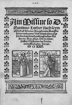 Los 2554 - Luther, Martin - Ain Missive so Luther nach seym abschyd zů Worms zůgeschriben hat - 0 - thumb