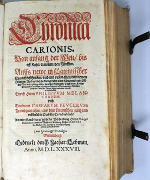 Los 2557 - Melanchthon, Philipp - Chronica Carionis - 1 - thumb