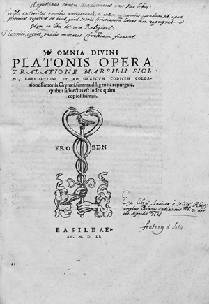 Lot 2577, Auction  123, Platon, Omnia divini Platonis Opera 