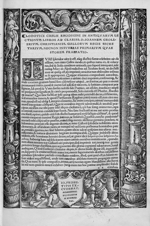 Lot 2590, Auction  123, Rhodiginus, Lodovico, Lectionum antiquarum Libri XVI