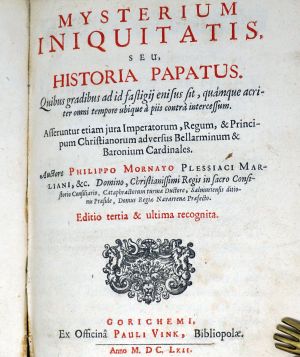 Lot 2656, Auction  123, Mornay, Philippe de, Mysterium iniquitatis, seu, historia papatus