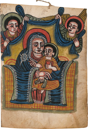Los 2701 - Äthiopisches Gebetbuch - Gebetbuch. Ge'ez-Handschrift in roter und schwarzer Schrift auf Pergament - 1 - thumb