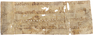 Lot 2801, Auction  123, Martyrologium hieronymianum, Fragment eines Blattes einer lateinischen Handschrift auf Pergament. 