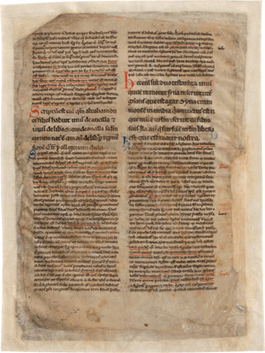 Los 2826 - Petrus Lombardus - Magna glossatura in epistolas Pauli. Einzelblatt - 0 - thumb