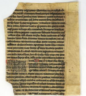 Lot 2828, Auction  123, Bibel-Fragment, Genesis 43:2-27