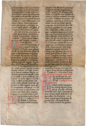 Los 2879 - Breviarium latinum - Einzelblatt einer lateinischen Handschrift auf Pergament - 0 - thumb