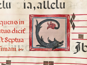 Los 2899 - Antiphonale - Umfangreiches Fragment einer spätmittelalterlichen liturgischen Handschrift im Monumentalformat - 1 - thumb