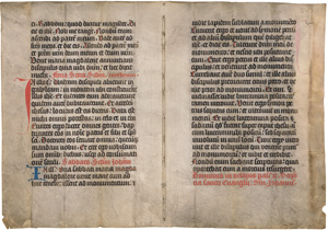 Lot 2903, Auction  123, Lektionar, Handschrift auf Pergament.Liturgische Handschrift mit Texten aus den Evangelien. Lateinische Handschrift auf Pergament. 