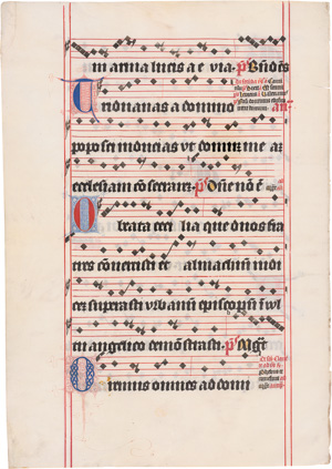 Lot 2904, Auction  123, Responsorium, 9 Blätter aus einer spätmittelalterlichen Monumentalhandschrift