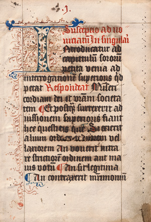 Los 2908 - Susceptio ad novitiatum - Lateinische, Handschrift auf Papier. 3 Teile in 1 Band.  - 1 - thumb