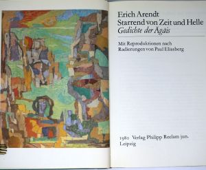 Los 3015 - Arendt, Erich - Starrend von Zeit und Helle - 0 - thumb