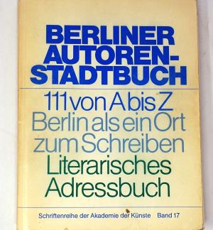 Los 3045 - Berliner Autoren-Stadtbuch - 111 von A bis Z. (mit 45 Signaturen) - 0 - thumb