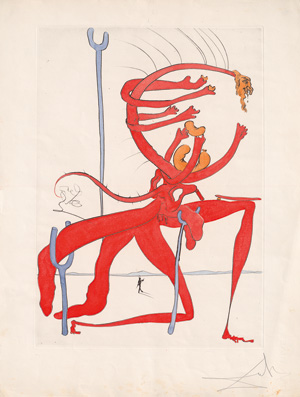 Los 3085 - Dalí, Salvador - 4 kolorierte Original-Kaltnadelradierungen - 1 - thumb