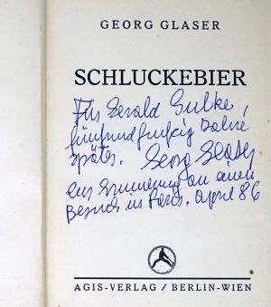 Los 3134 - Glaser, Georg K. - Schluckebier (Widmungsexemplar) - 0 - thumb
