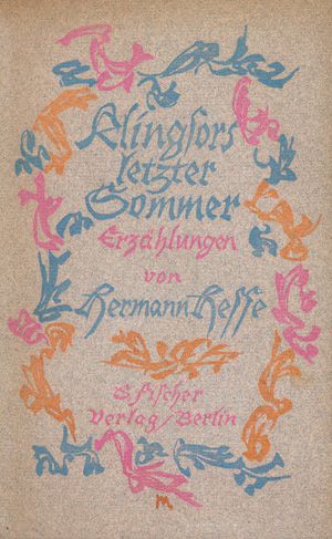 Lot 3192, Auction  123, Hesse, Hermann, Klingsors letzter Sommer (Vorzugsausgabe)