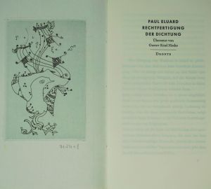 Lot 3226, Auction  123, Eluard, Paul und Hussel, Horst - Illustr., Rechtfertigung der Dichtung