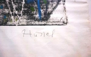 Los 3243 - Hussel, Horst - Ohne Titel (Abstraktion II). Mischtechnik mit Aquarell und Monotypie, signiert - 7 - thumb