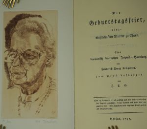 Lot 3341, Auction  123, Kosegarten, Friedrich Franz, Die Geburtstagsfeier, einer musterhaften Mutter zu Ehren. Faksimile
