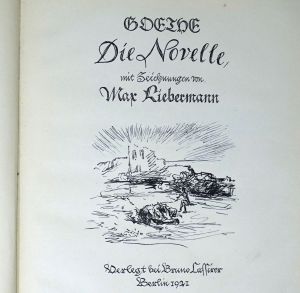 Los 3365 - Liebermann, Max und Goethe, Johann Wolfgang von - Die Novelle - 0 - thumb