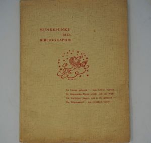 Lot 3582, Auction  123, Kobbe, George G. und Meyer, Alfred Richard, Munkepunke-Bio-Bibliographie