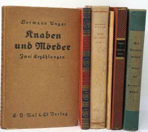 Lot 3707, Auction  123, Ungar, Hermann, Konvolut von sechs Werken in erster Ausgabe