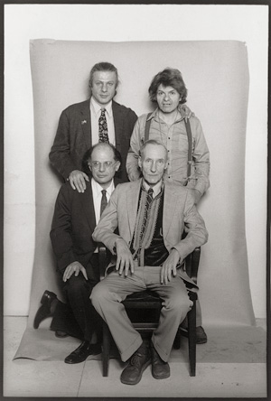 Los 4273 - Resnick, Marcia - Peter Orlowsky, Gregory, Allen Ginsberg and William Burroughs at the Bunker, New York - 0 - thumb