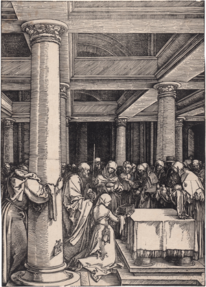 Lot 5059, Auction  123, Dürer, Albrecht, Die Darstellung im Tempel