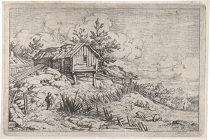 Lot 5065, Auction  123, Everdingen, Allaert van, Landschaft mit Mann bei verfallenem Zaun