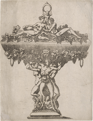 Lot 5066, Auction  123, Fantuzzi, Antonio, Von Figuren getragene Vase mit Traubendekor