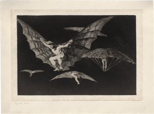 Lot 5212, Auction  123, Goya, Francisco de, Modo de volar - donde hay ganas hay mana (Eine Art zu fliegen)