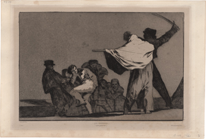 Lot 5213, Auction  123, Goya, Francisco de, Disparate Conocido (Que Guerrero!)