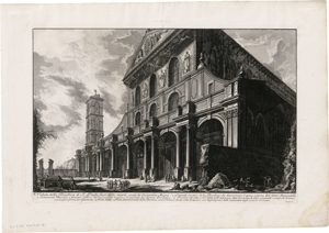 Lot 5241, Auction  123, Piranesi, Giovanni Battista, Veduta della Basilica di S. Paolo fuor delle mura