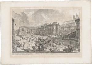 Lot 5244, Auction  123, Piranesi, Giovanni Battista, Veduta di Piazza di Spagna