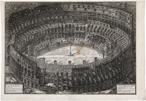 Lot 5253, Auction  123, Piranesi, Giovanni Battista, Veduta dell'Anfiteatro Flavio, detto il Colosseo