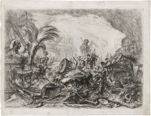 Lot 5255, Auction  123, Piranesi, Giovanni Battista, Das Capriccio mit dem Triumphbogen