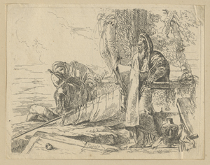 Los 5276 - Tiepolo, Giovanni Battista - Der stehende Philosoph mit dem großem Buch  - 0 - thumb